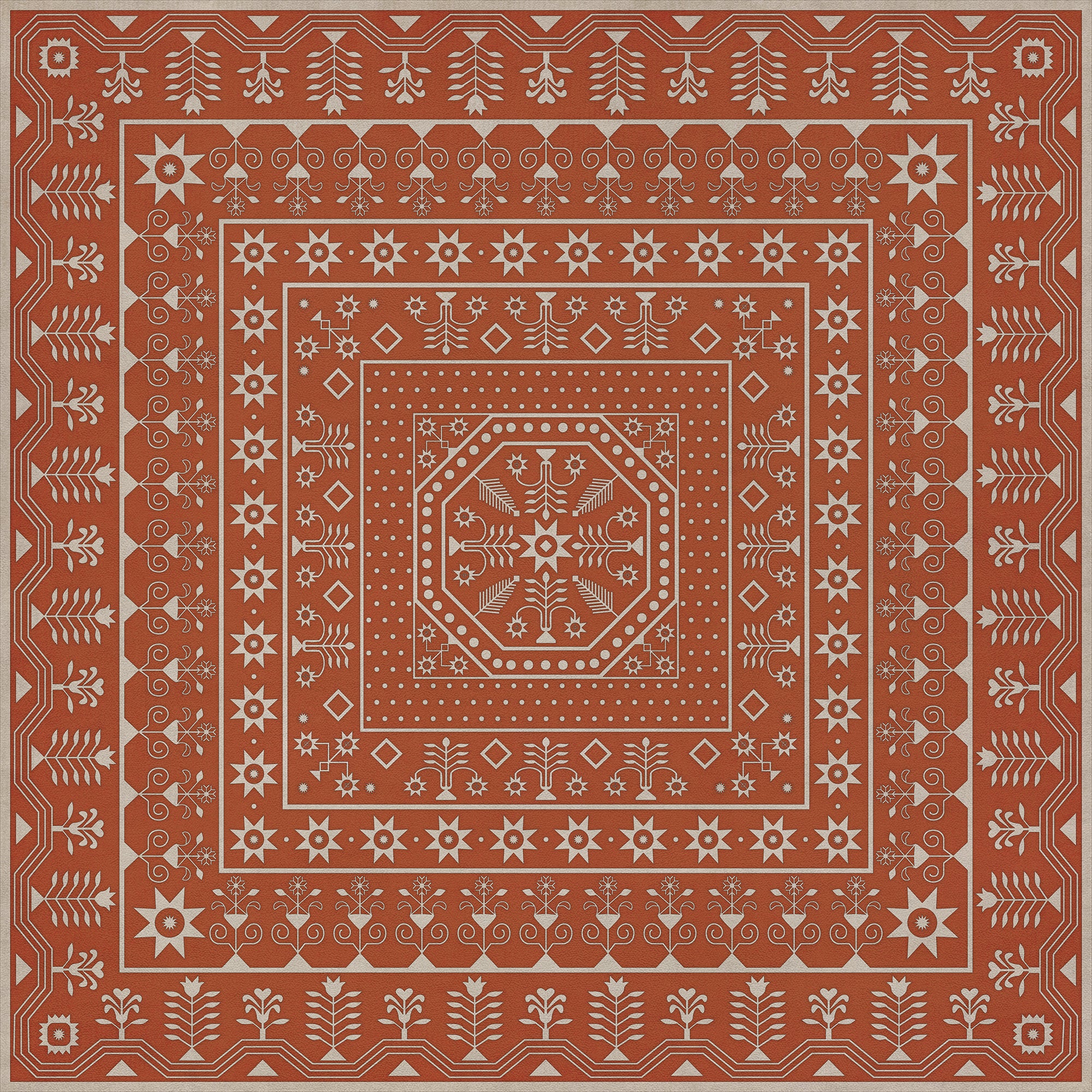 Folk Art Museum - Embroidery - The Sanguine Sunrise