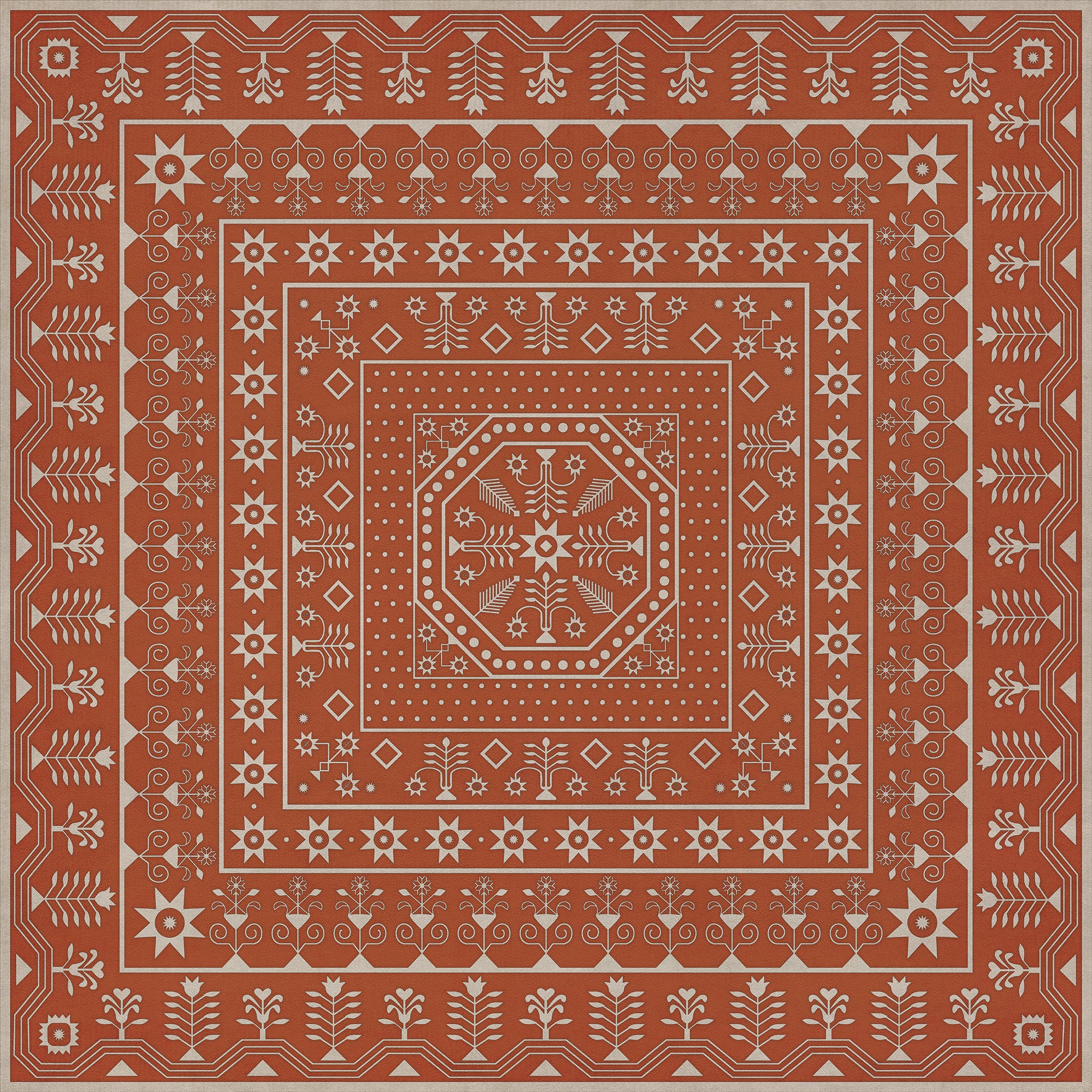 Folk Art Museum - Embroidery - The Sanguine Sunrise