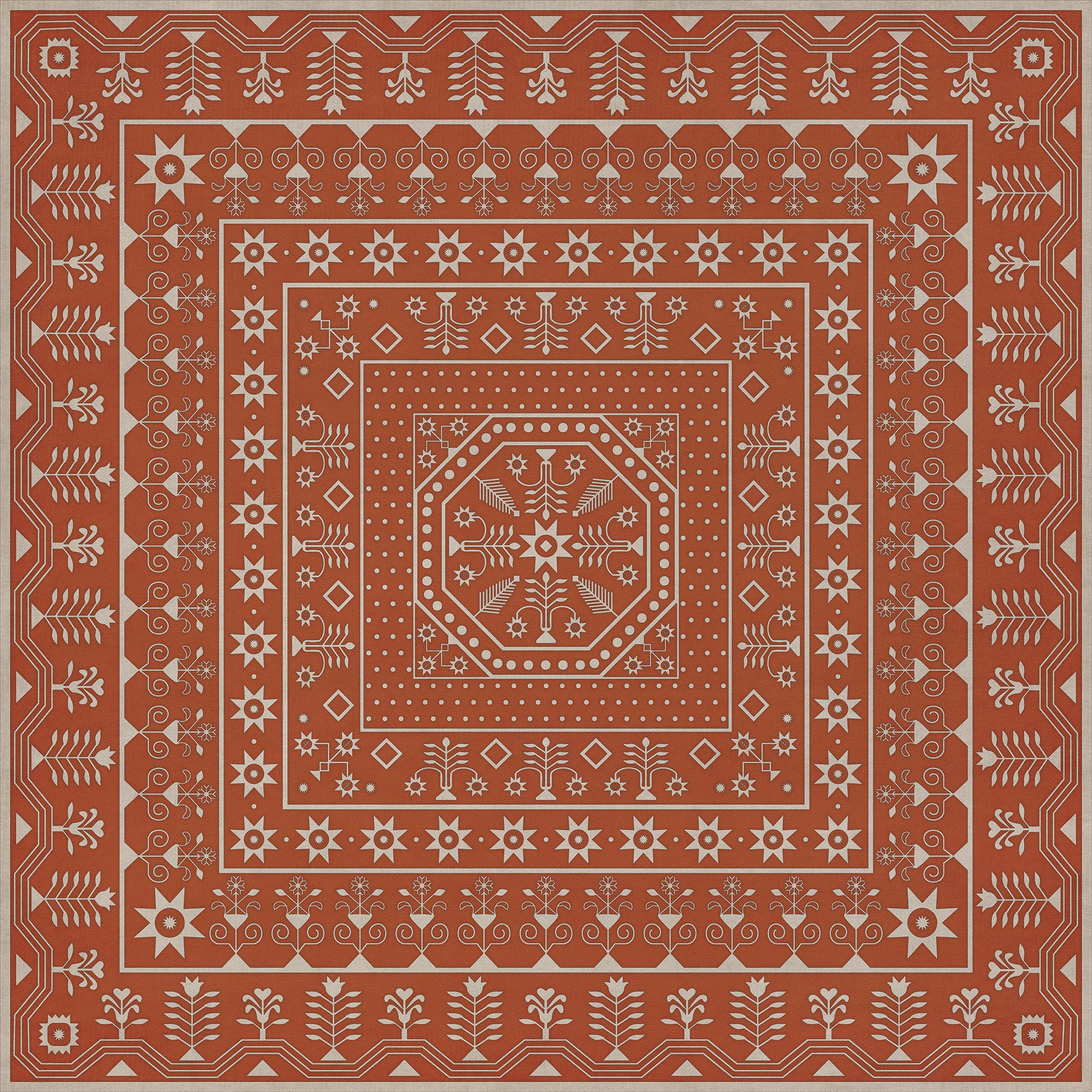 Folk Art Museum - Embroidery - The Sanguine Sunrise