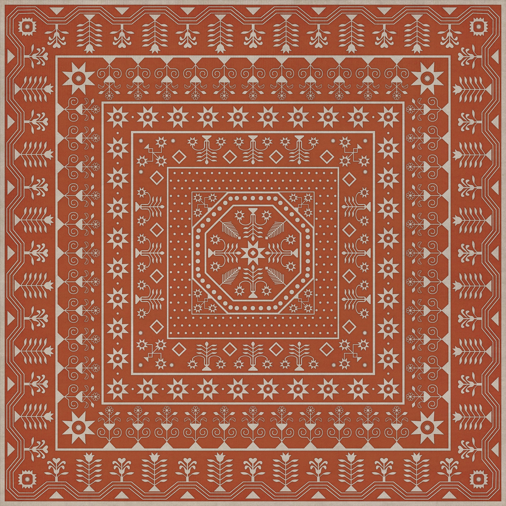 Folk Art Museum - Embroidery - The Sanguine Sunrise