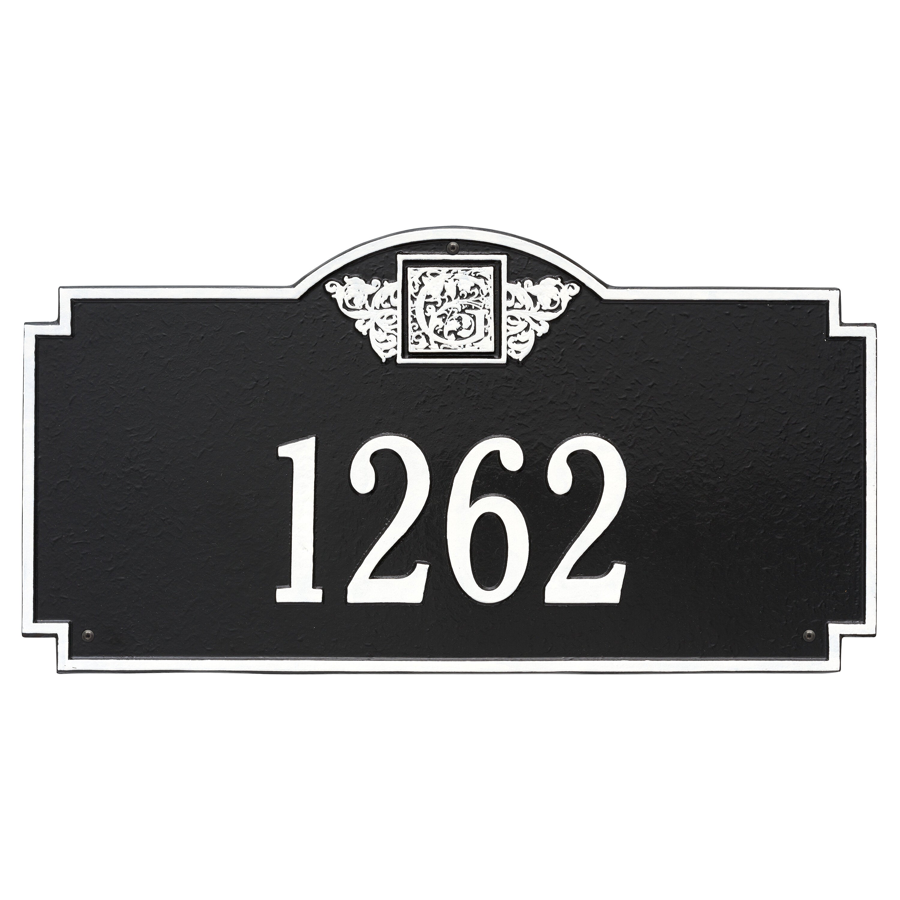 Monogram Estate Wall Address Plaque