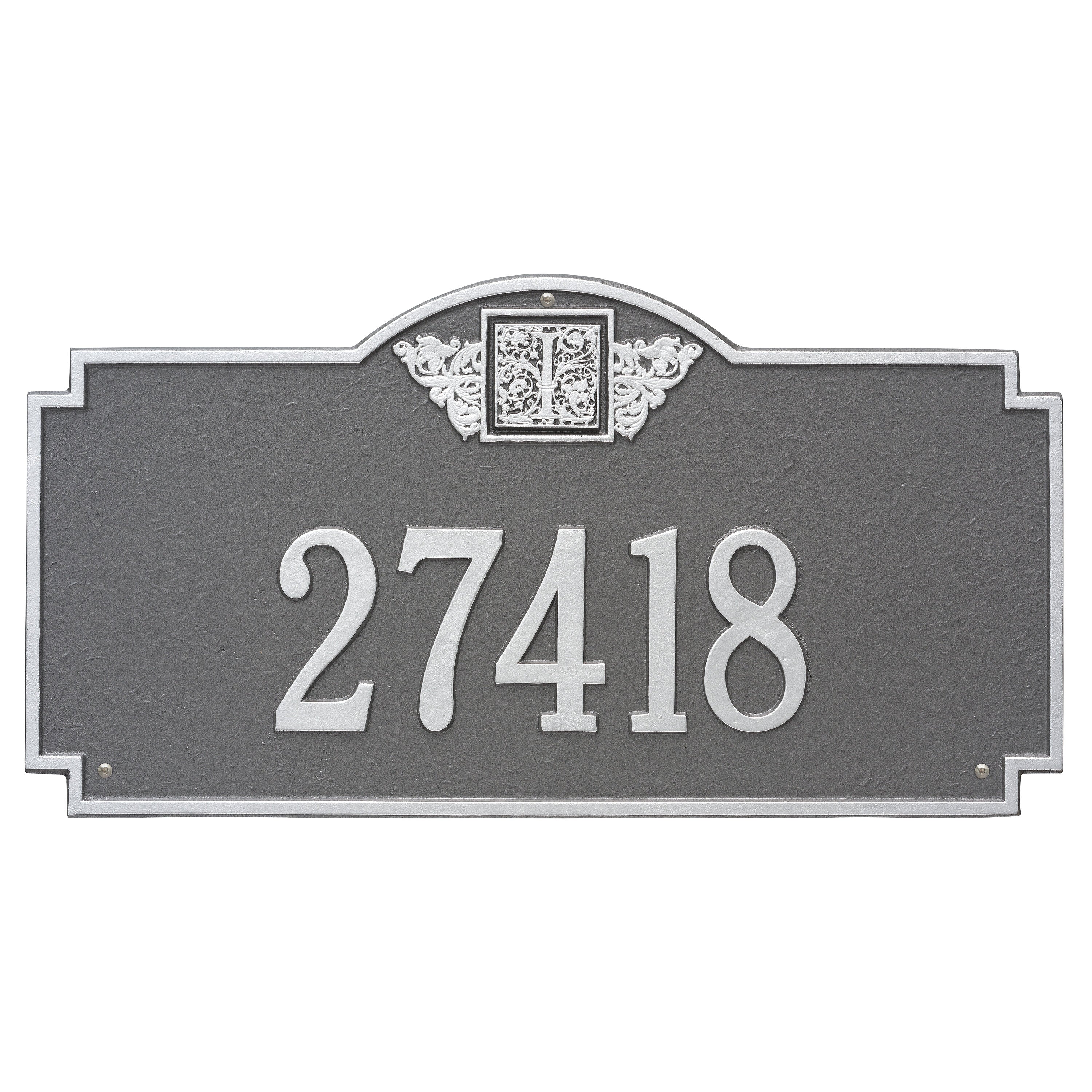 Monogram Estate Wall Address Plaque