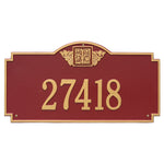 Monogram Estate Wall Address Plaque