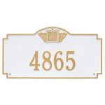 Monogram Estate Wall Address Plaque