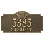 Monogram Estate Wall Address Plaque