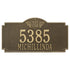 Monogram Estate Wall Address Plaque