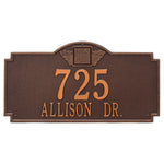 Monogram Estate Wall Address Plaque