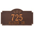 Monogram Estate Wall Address Plaque