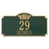 Monogram Estate Wall Address Plaque