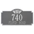 Monogram Estate Wall Address Plaque