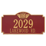 Monogram Estate Wall Address Plaque