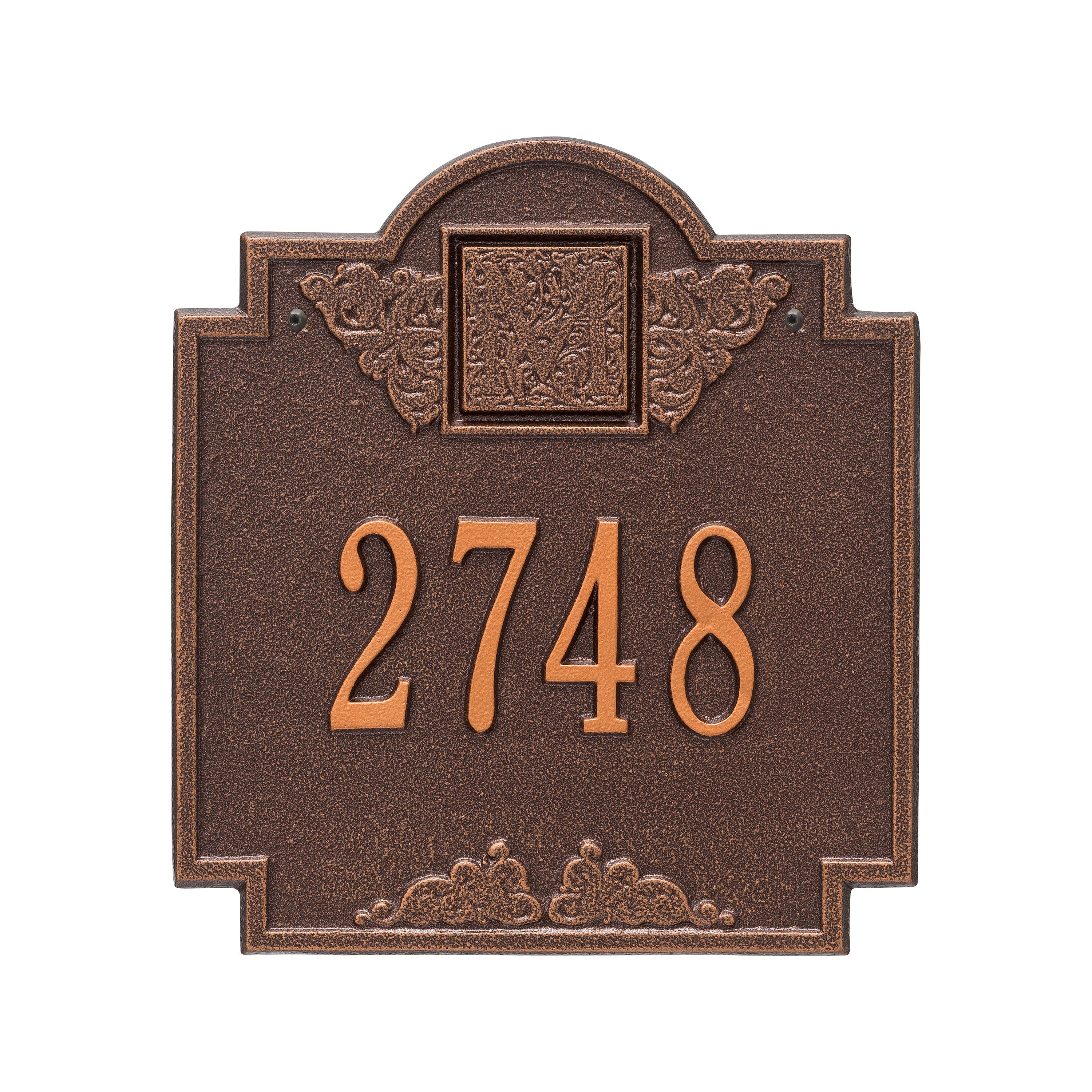 Monogram Standard Wall Address Plaque