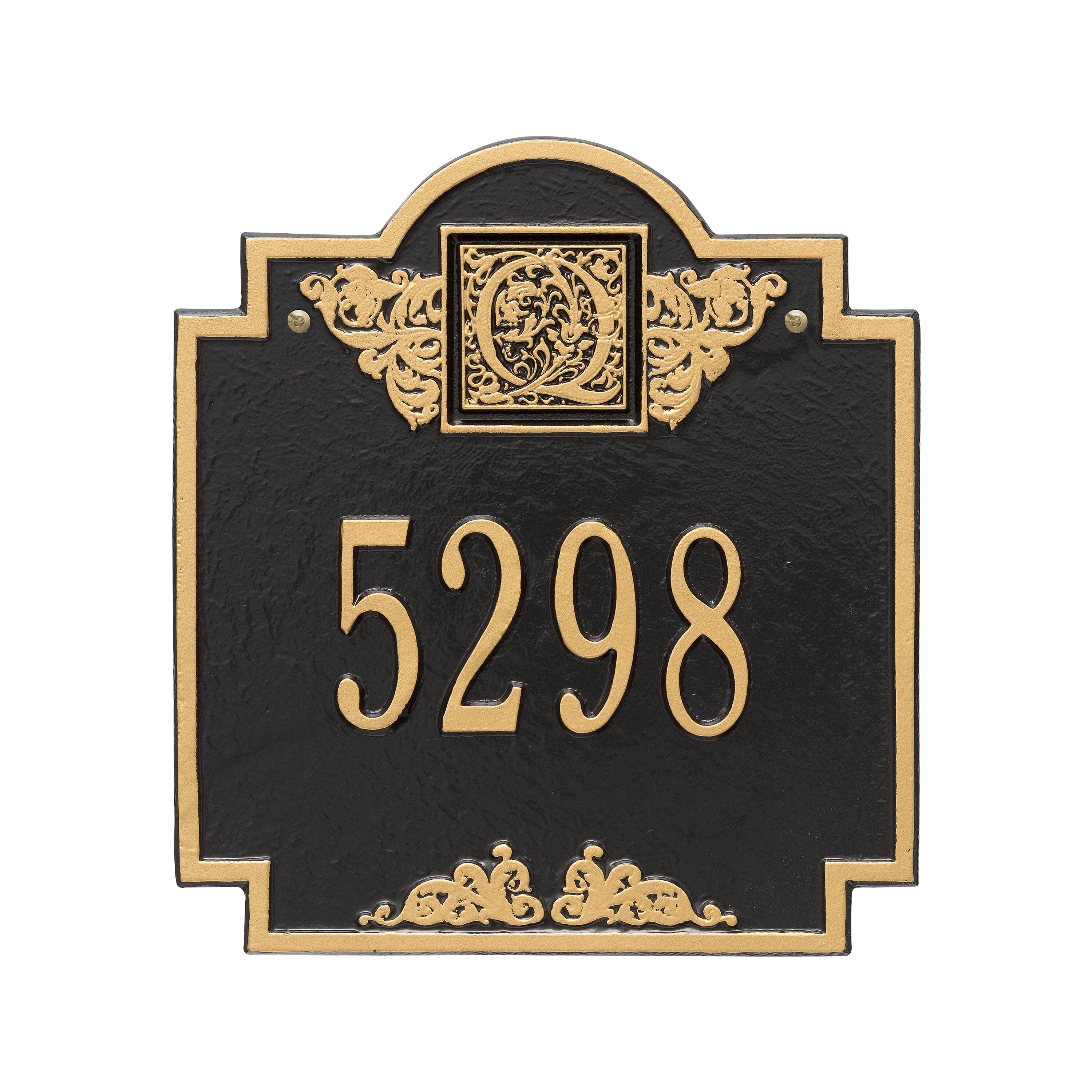 Monogram Standard Wall Address Plaque