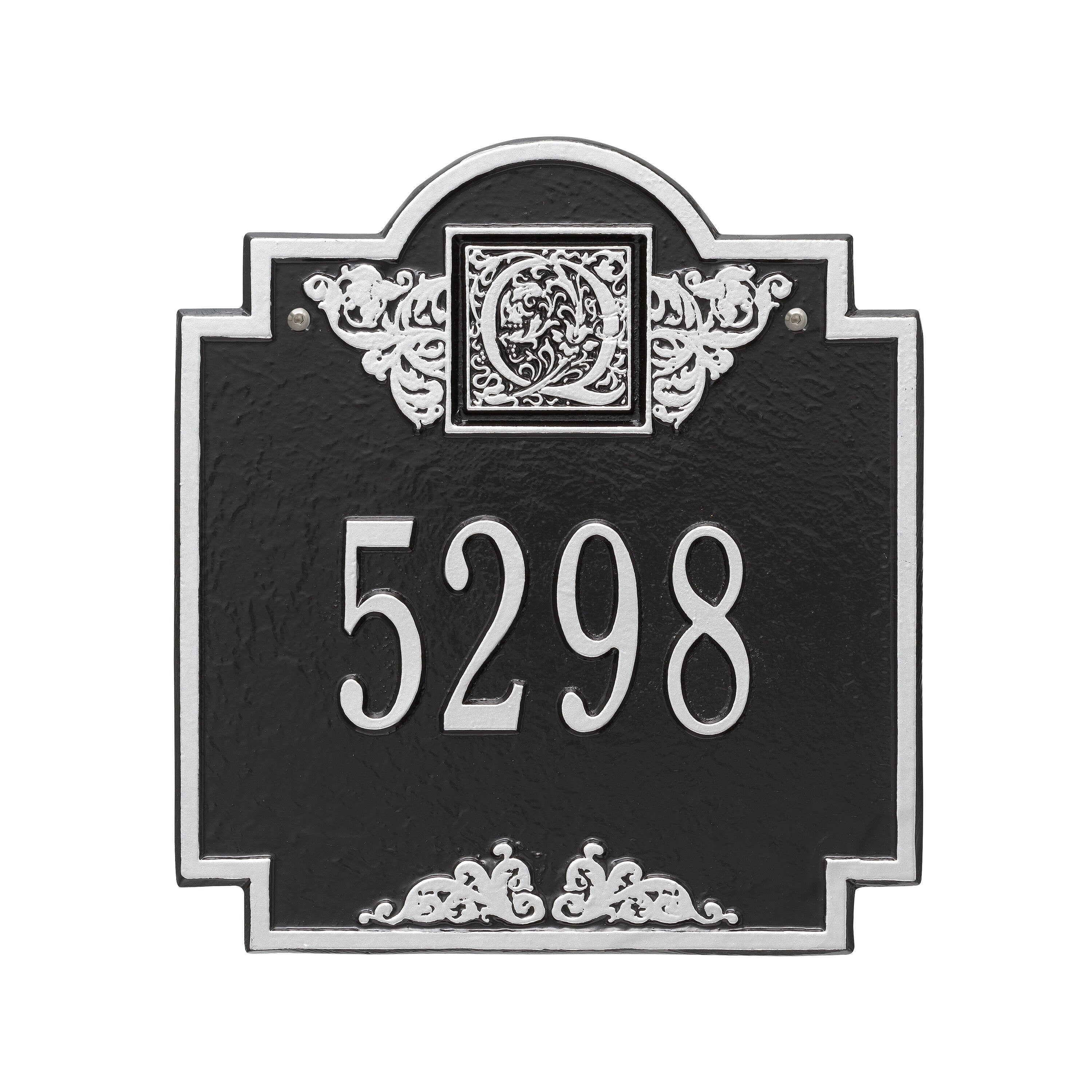 Monogram Standard Wall Address Plaque