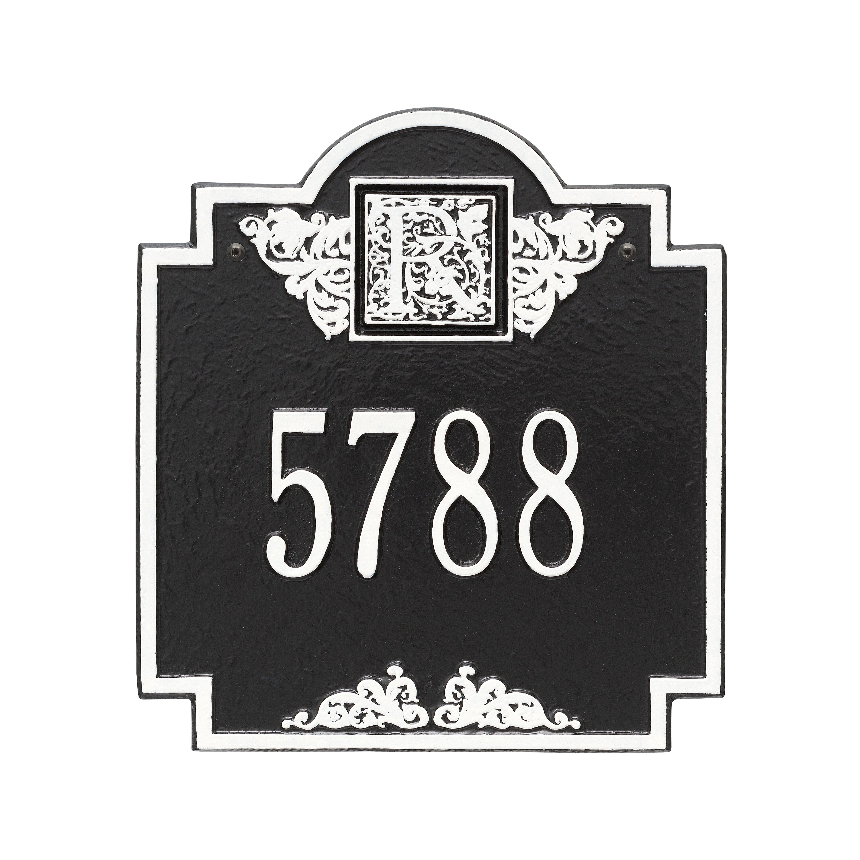 Monogram Standard Wall Address Plaque