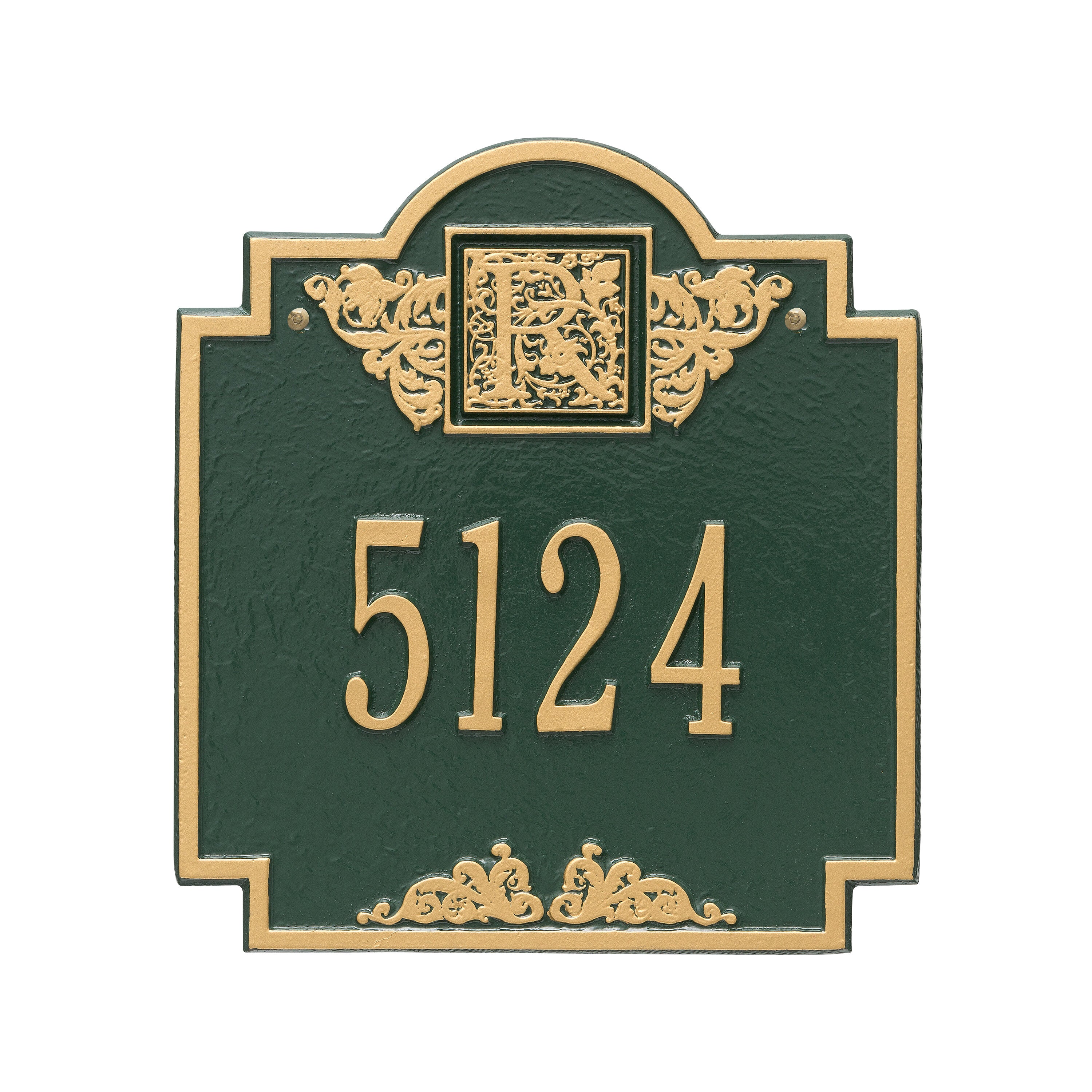 Monogram Standard Wall Address Plaque