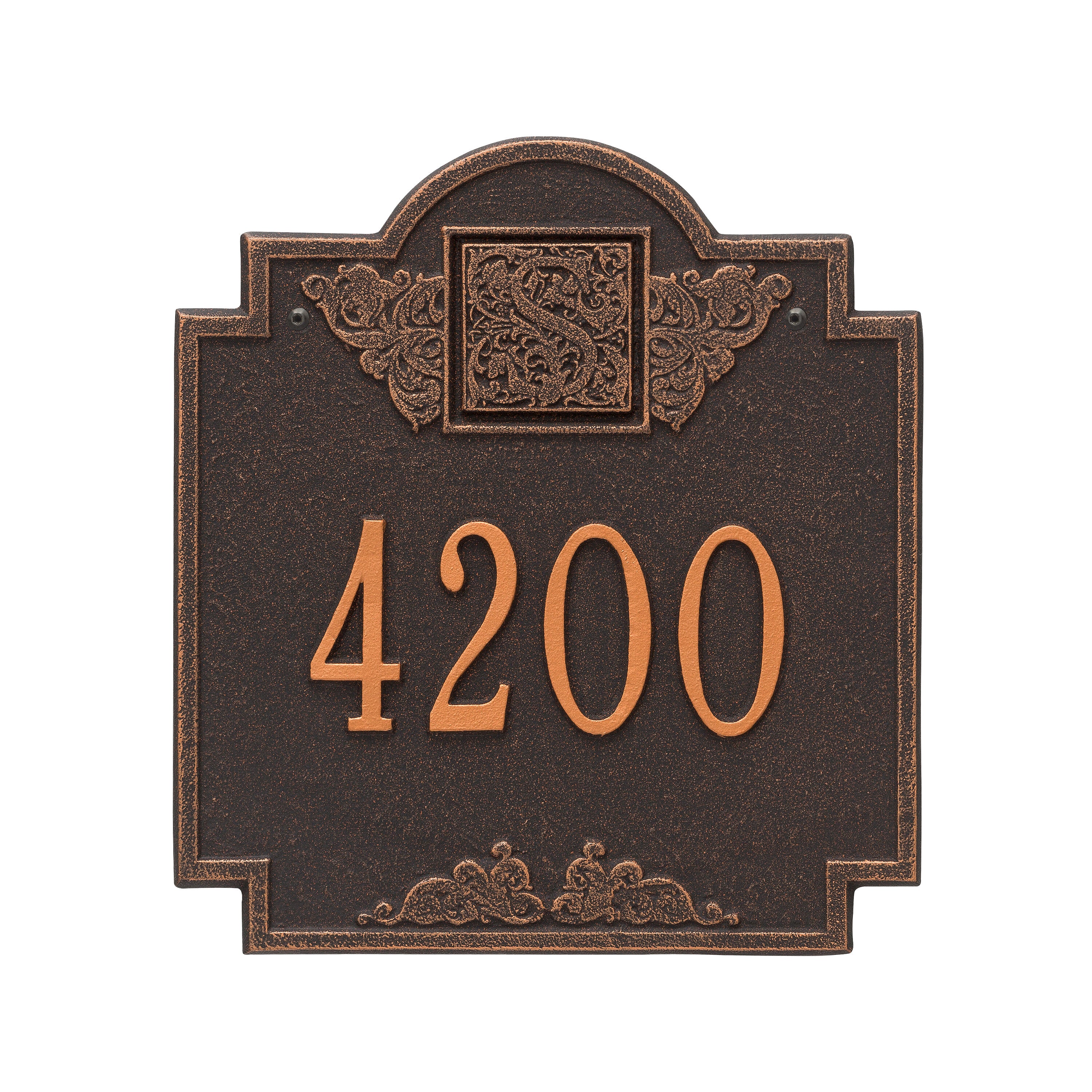 Monogram Standard Wall Address Plaque