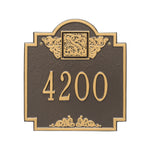 Monogram Standard Wall Address Plaque