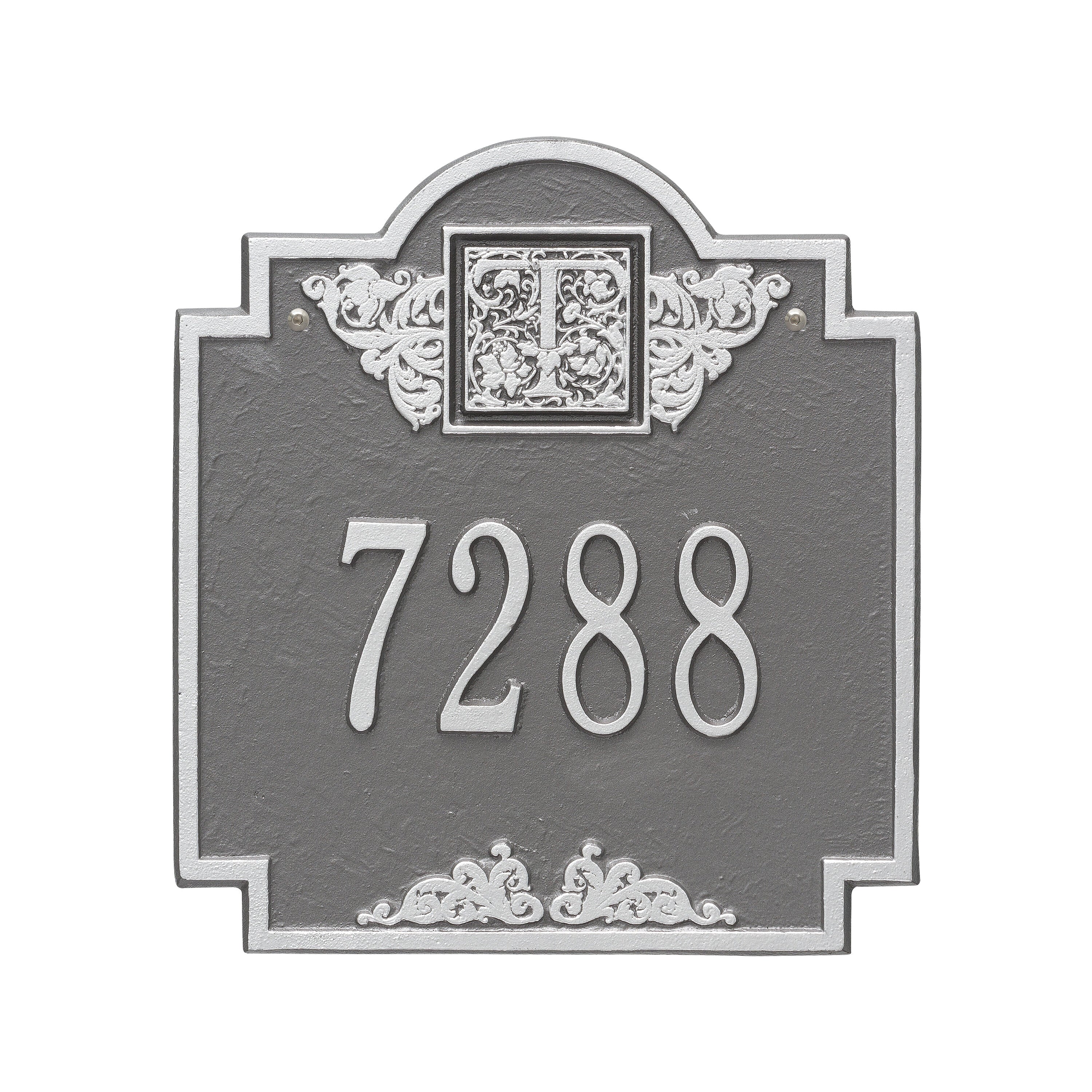 Monogram Standard Wall Address Plaque