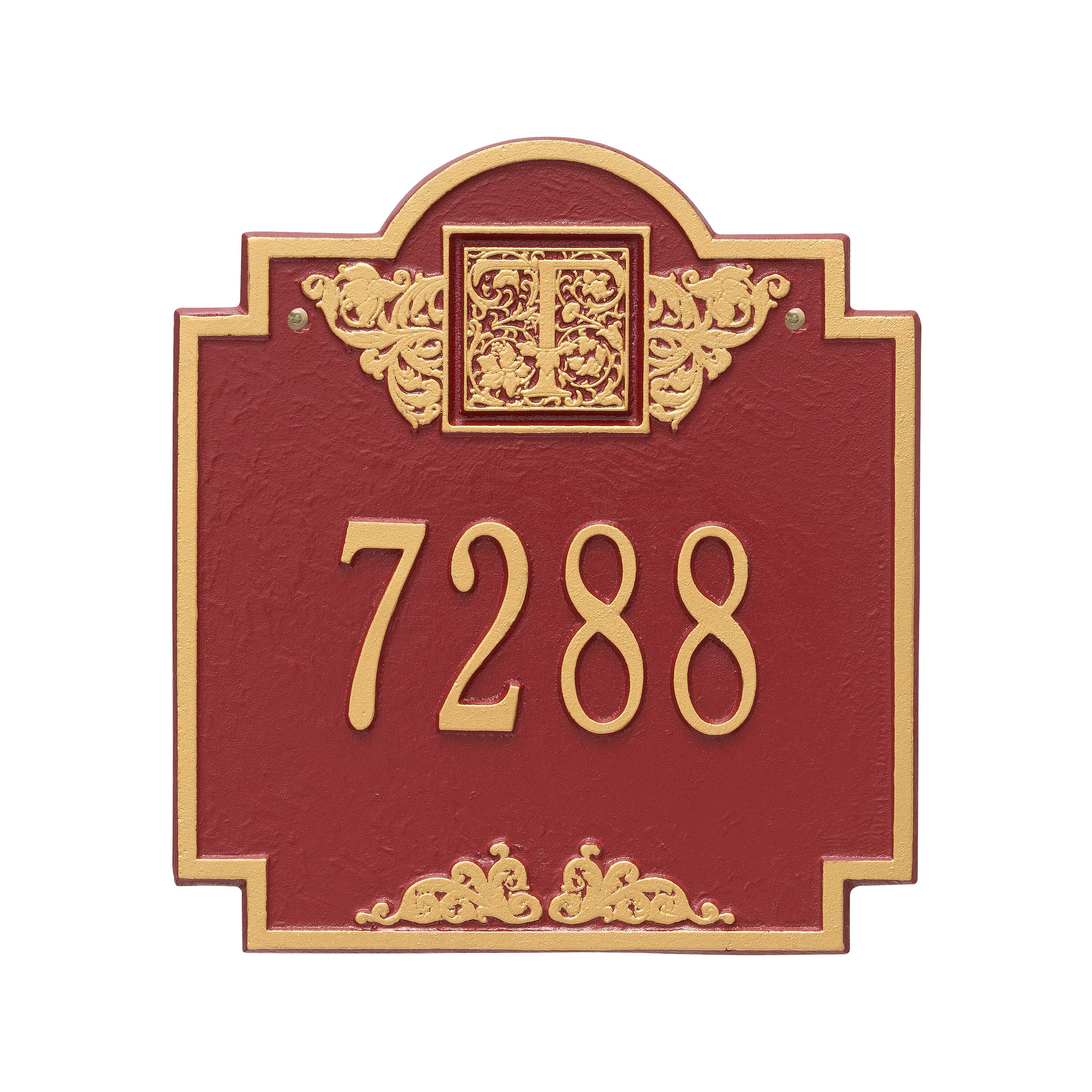 Monogram Standard Wall Address Plaque