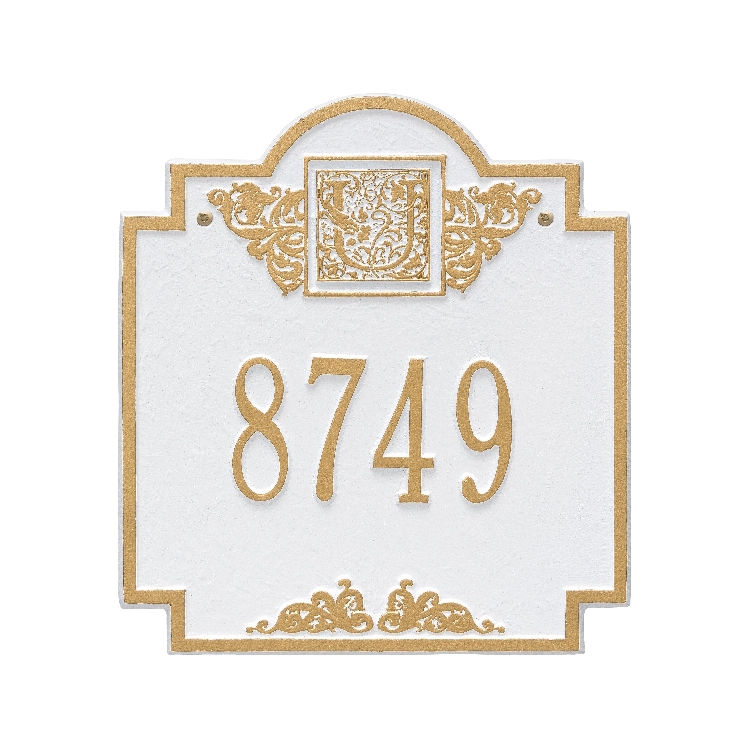 Monogram Standard Wall Address Plaque