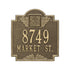 Monogram Standard Wall Address Plaque