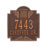 Monogram Standard Wall Address Plaque