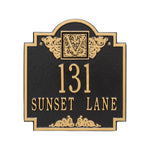 Monogram Standard Wall Address Plaque
