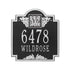 Monogram Standard Wall Address Plaque