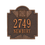 Monogram Standard Wall Address Plaque