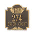 Monogram Standard Wall Address Plaque