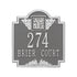 Monogram Standard Wall Address Plaque