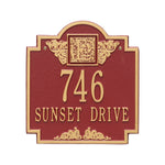 Monogram Standard Wall Address Plaque