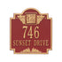Monogram Standard Wall Address Plaque