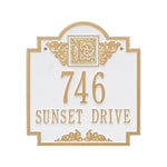 Monogram Standard Wall Address Plaque