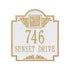 Monogram Standard Wall Address Plaque