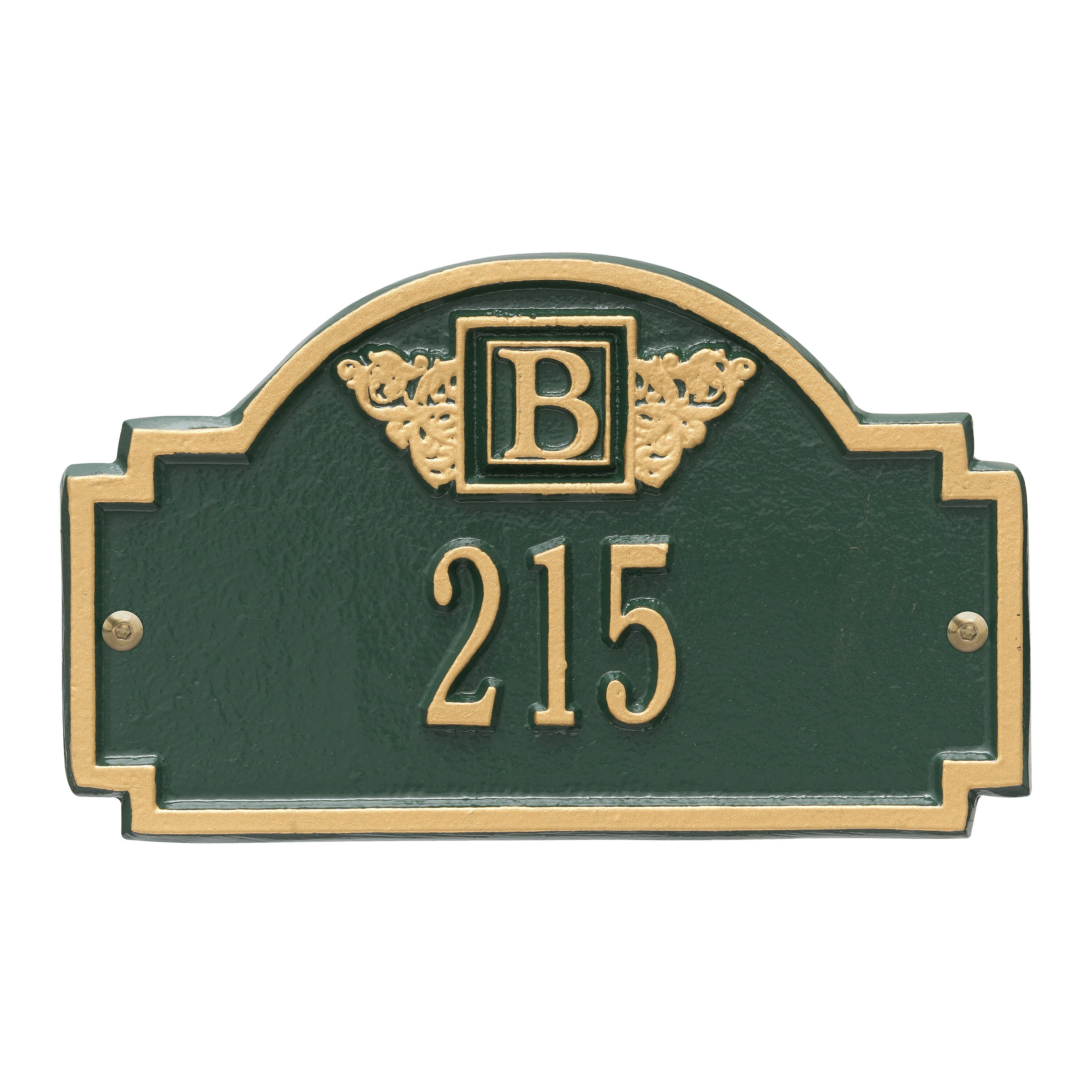 Monogram Petite Wall Address Plaque