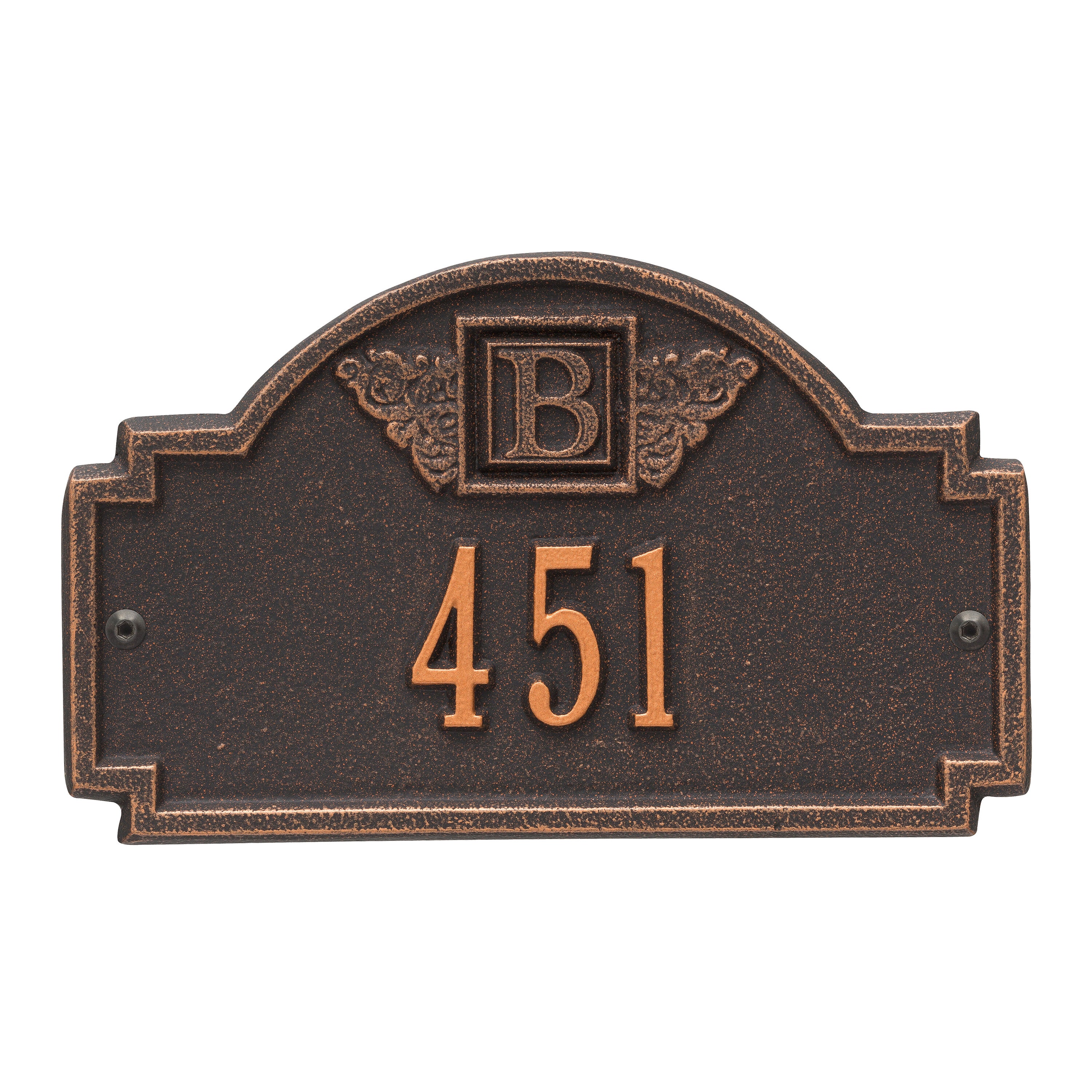 Monogram Petite Wall Address Plaque