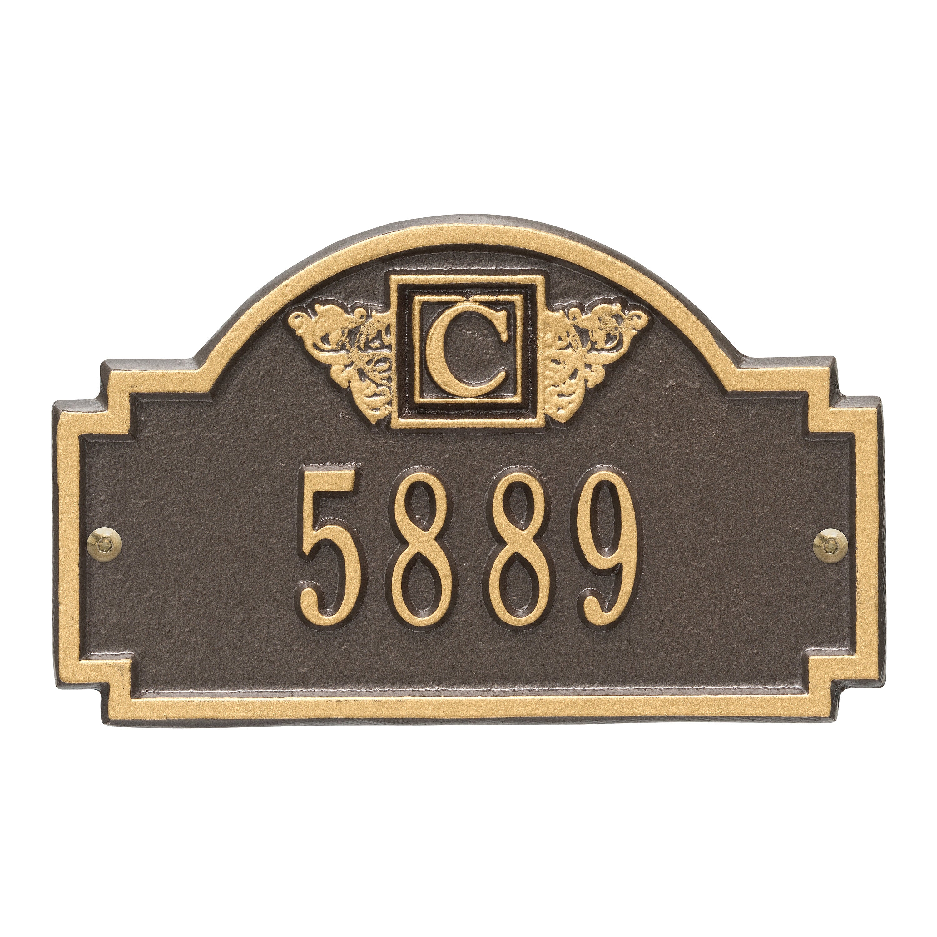 Monogram Petite Wall Address Plaque