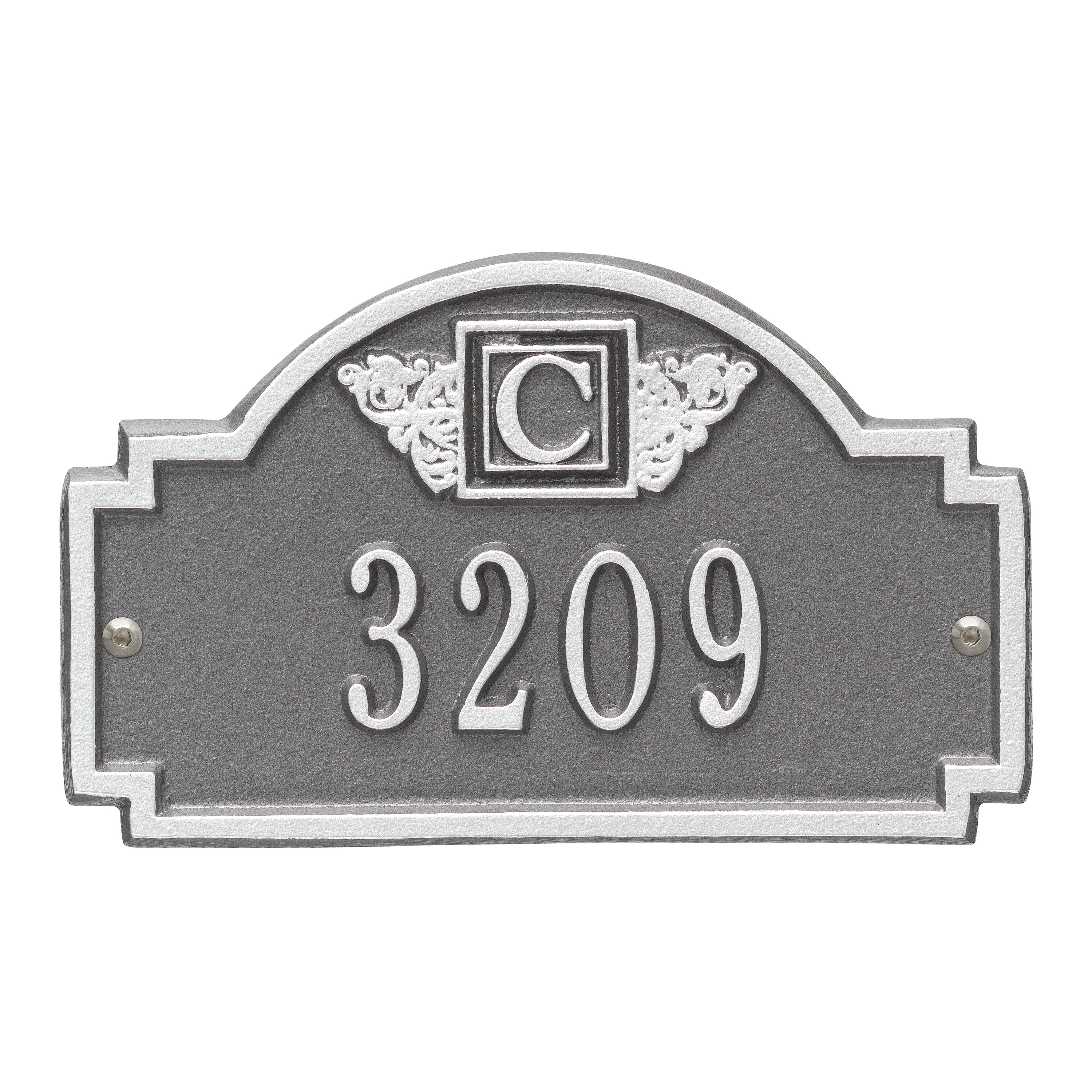 Monogram Petite Wall Address Plaque