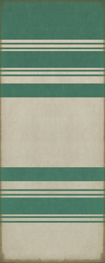 Pattern 50 - Organic Stripes Teal And White