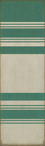 Pattern 50 - Organic Stripes Teal And White