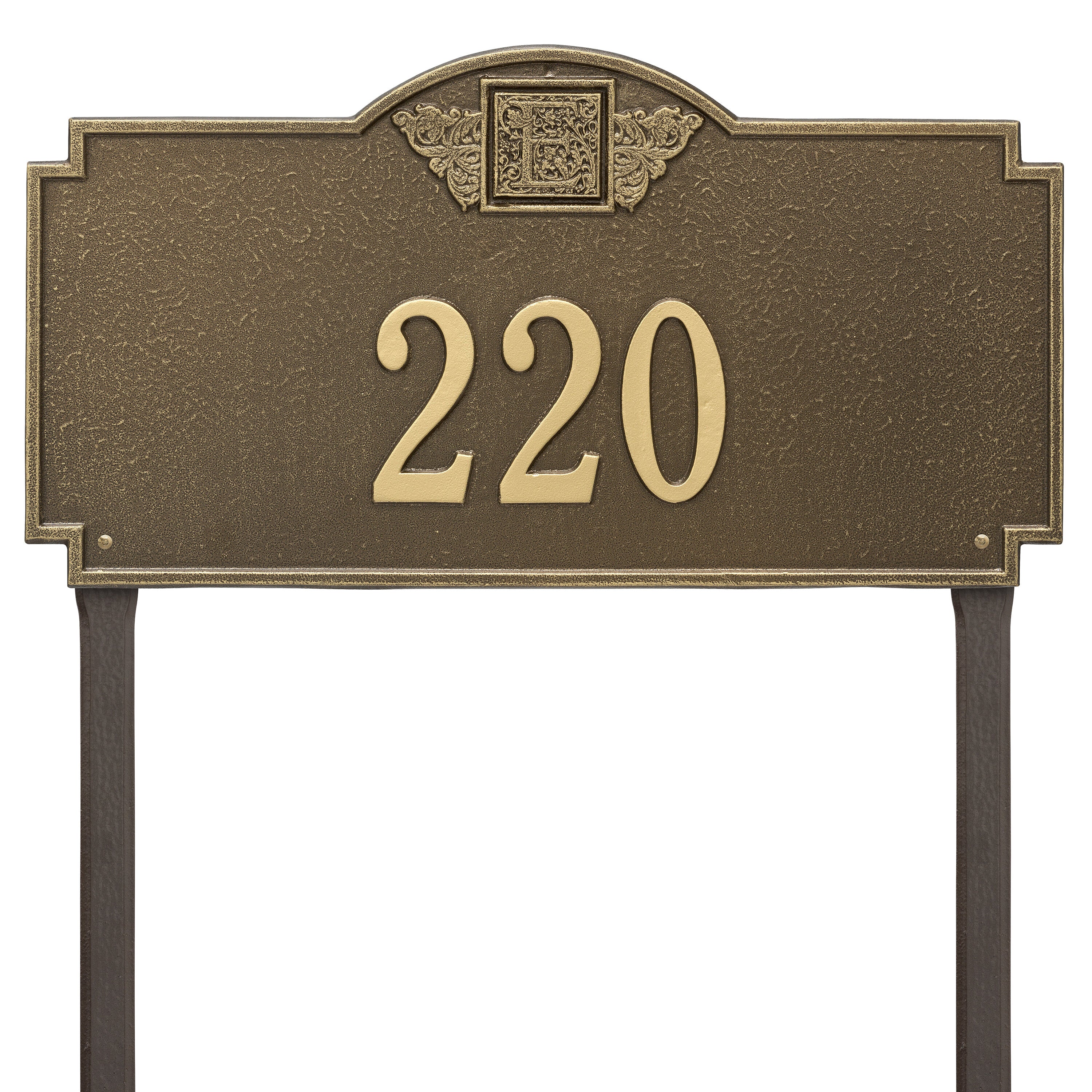 Monogram Estate Lawn Address Plaque