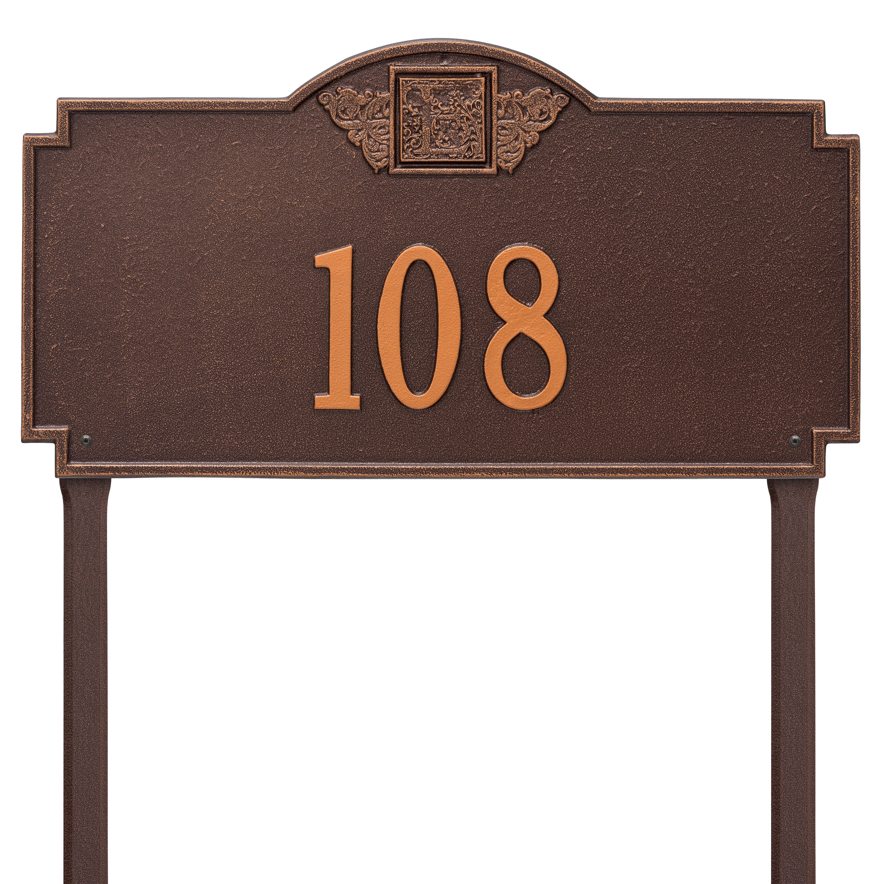 Monogram Estate Lawn Address Plaque