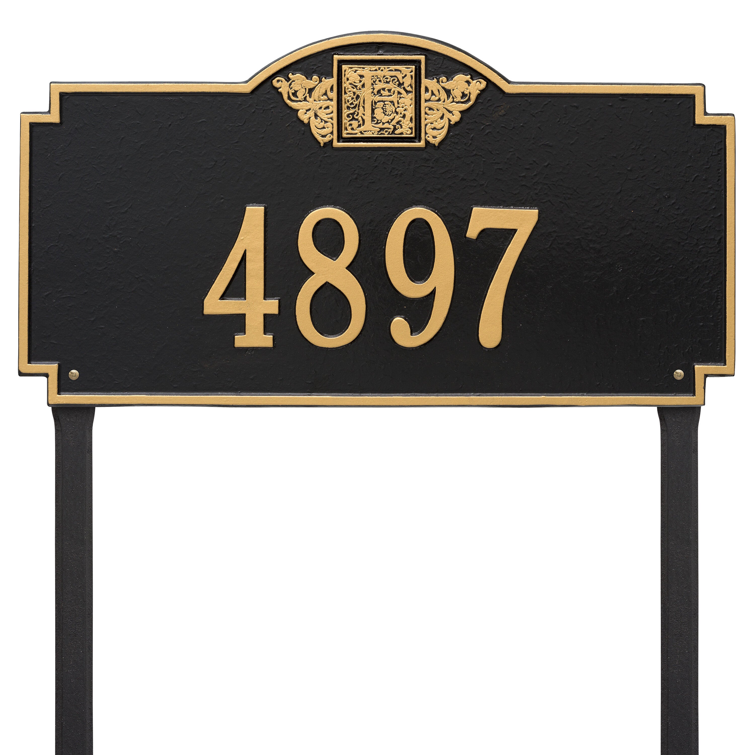 Monogram Estate Lawn Address Plaque