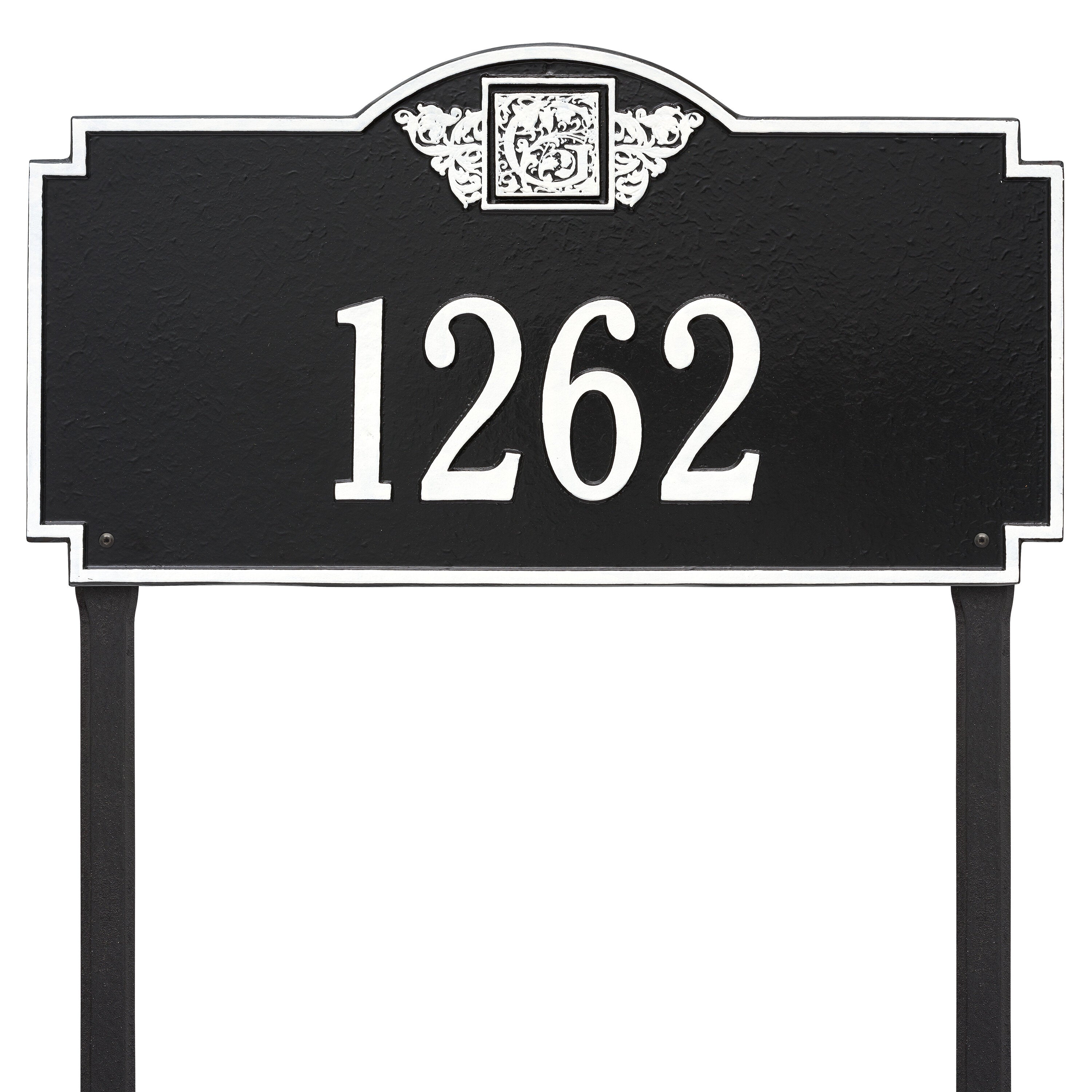 Monogram Estate Lawn Address Plaque