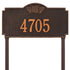 Monogram Estate Lawn Address Plaque