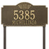 Monogram Estate Lawn Address Plaque