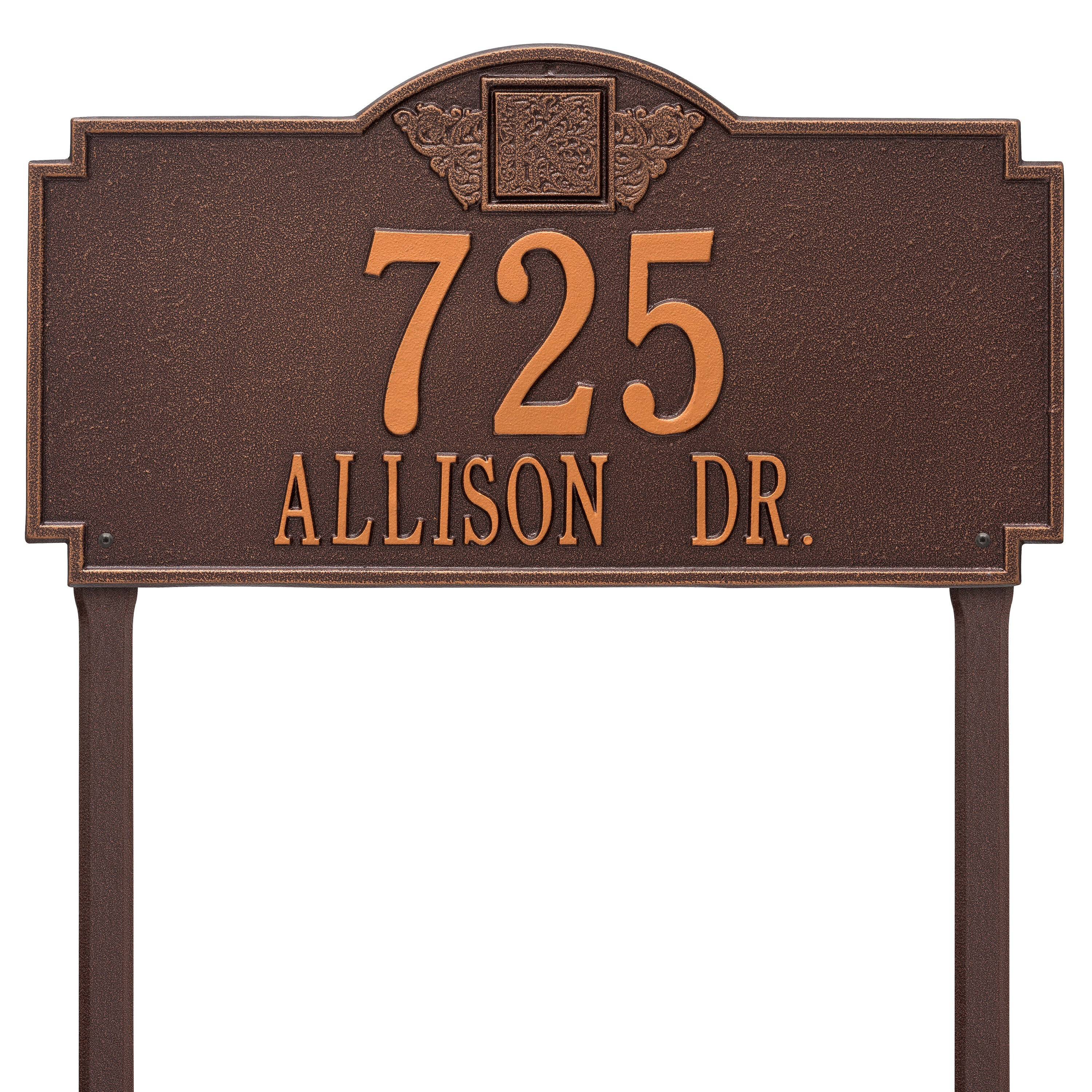 Monogram Estate Lawn Address Plaque