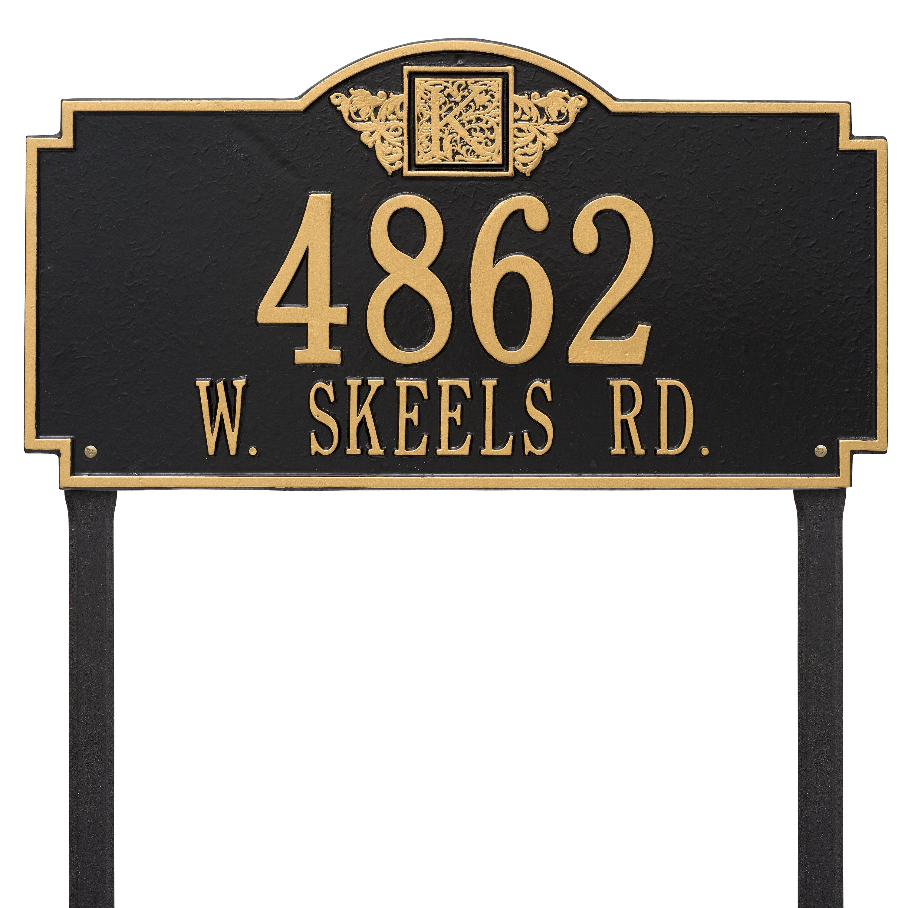 Monogram Estate Lawn Address Plaque